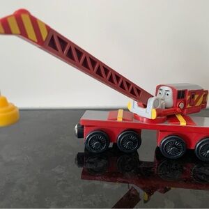 Thomas Train & Friends ROCKY Wooden toy train crane car - no tenders